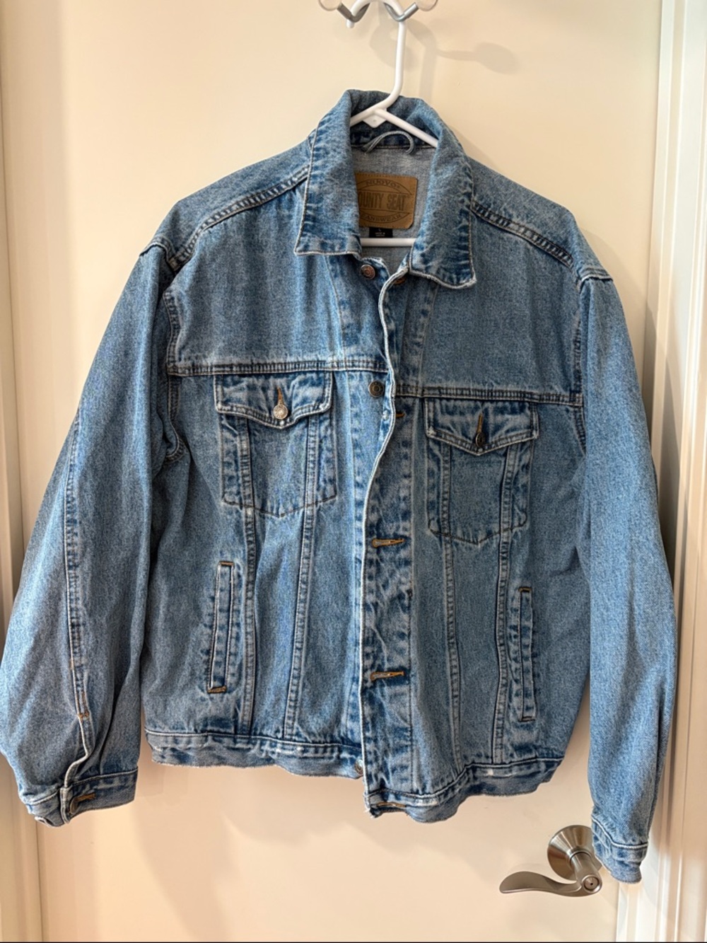 Light Blue Classic Denim Jacket - Casual Trucker Style